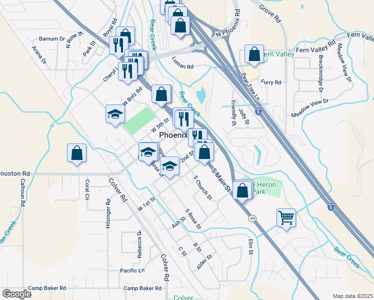 map of restaurants, bars, coffee shops, grocery stores, and more near 114 2nd St in Phoenix