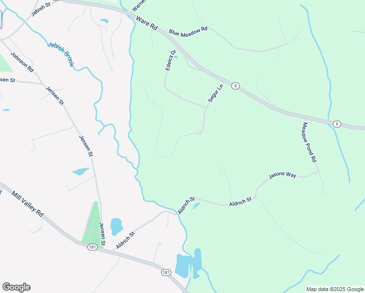 map of restaurants, bars, coffee shops, grocery stores, and more near 31 Old Sawmill Road in Belchertown