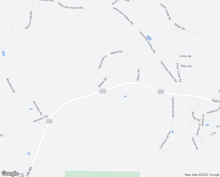 map of restaurants, bars, coffee shops, grocery stores, and more near New York 242 in Cattaraugus County
