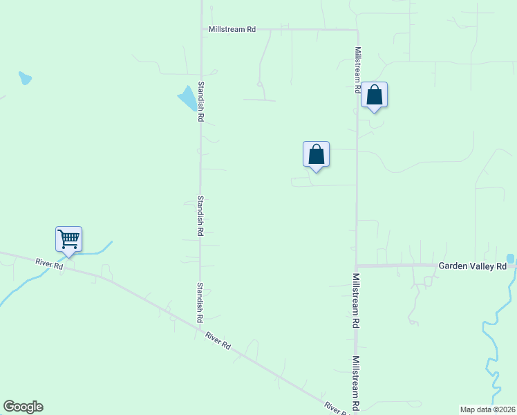 map of restaurants, bars, coffee shops, grocery stores, and more near 3513 Millstream Road in Marengo