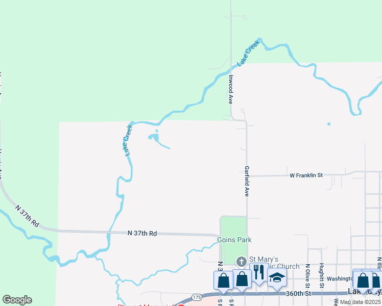 map of restaurants, bars, coffee shops, grocery stores, and more near in Lake City