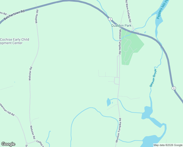 map of restaurants, bars, coffee shops, grocery stores, and more near 71 Monson Turnpike Road in Ware