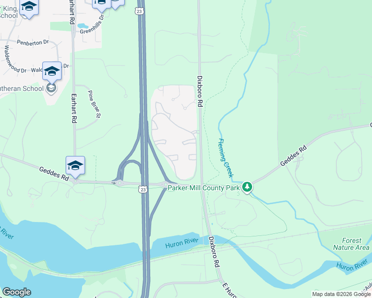 map of restaurants, bars, coffee shops, grocery stores, and more near 314 Village Green Boulevard in Ann Arbor