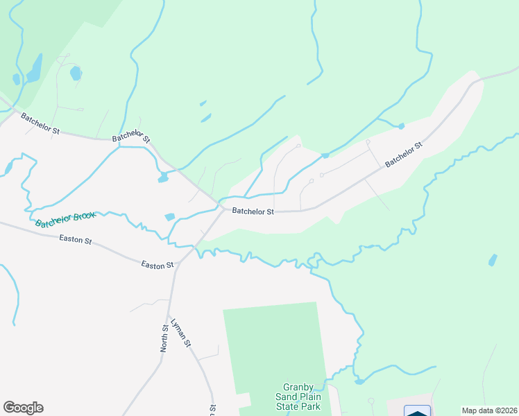 map of restaurants, bars, coffee shops, grocery stores, and more near 173 Batchelor Street in Granby