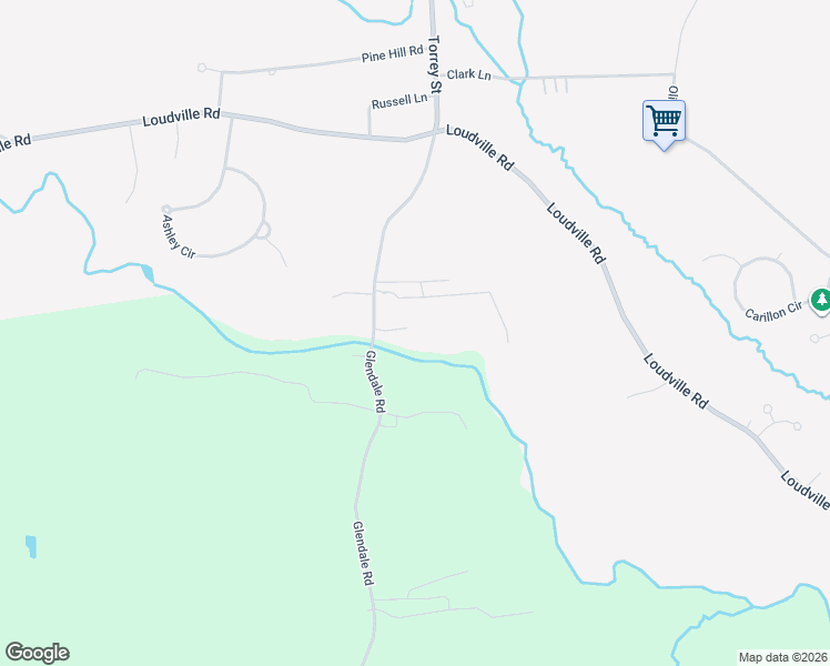 map of restaurants, bars, coffee shops, grocery stores, and more near 15 Torrey Street in Easthampton