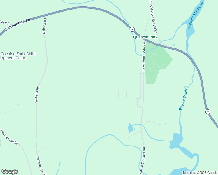 map of restaurants, bars, coffee shops, grocery stores, and more near 51 Monson Turnpike Road in Ware