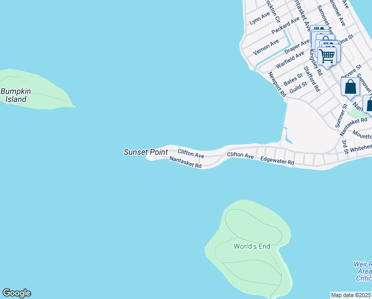 map of restaurants, bars, coffee shops, grocery stores, and more near 66 Clifton Avenue in Hull