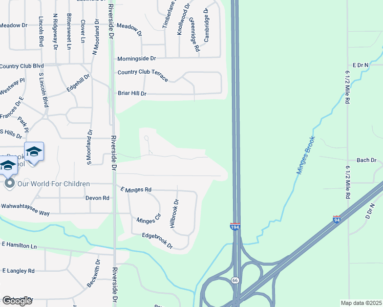 map of restaurants, bars, coffee shops, grocery stores, and more near 457 Ashton Lake Drive in Battle Creek