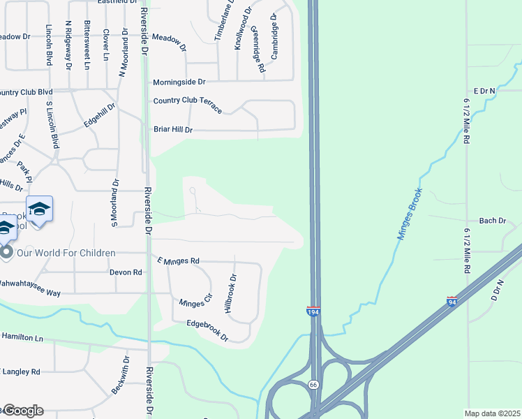 map of restaurants, bars, coffee shops, grocery stores, and more near 457 Ashton Lake Drive in Battle Creek