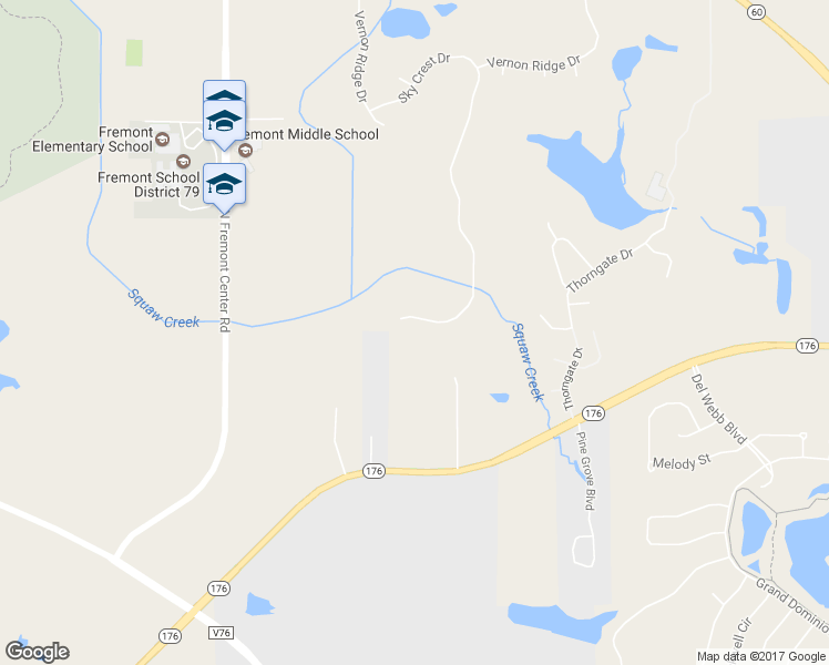 map of restaurants, bars, coffee shops, grocery stores, and more near 28559 Sky Crest Drive in Mundelein