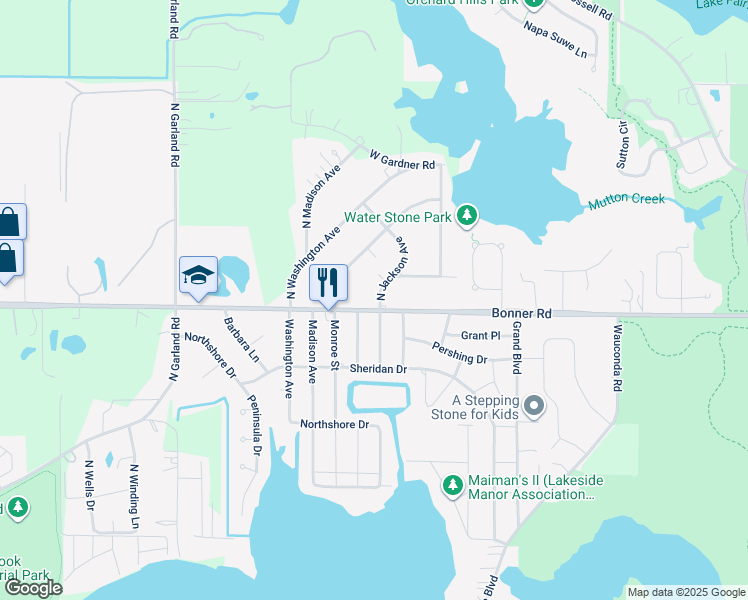 map of restaurants, bars, coffee shops, grocery stores, and more near 28520 North Jackson Avenue in Wauconda