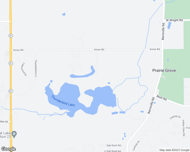 map of restaurants, bars, coffee shops, grocery stores, and more near 4083 Ames Road in Crystal Lake