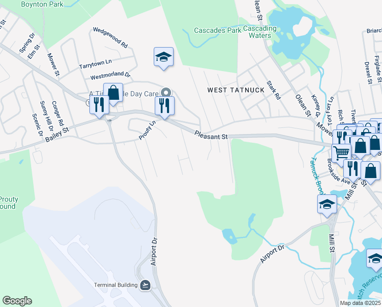 map of restaurants, bars, coffee shops, grocery stores, and more near 33 Joppa Road in Worcester