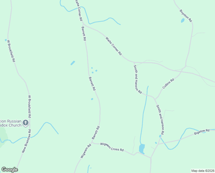 map of restaurants, bars, coffee shops, grocery stores, and more near 285 Wigwam Road in West Brookfield