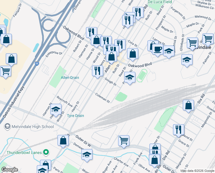18840 Ruth Street, Melvindale MI Walk Score