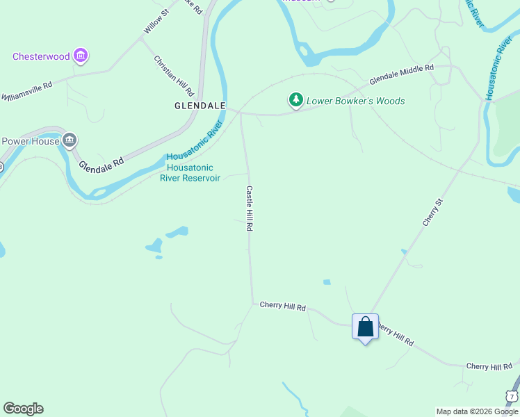 map of restaurants, bars, coffee shops, grocery stores, and more near 13 Castle Hill Road in Stockbridge