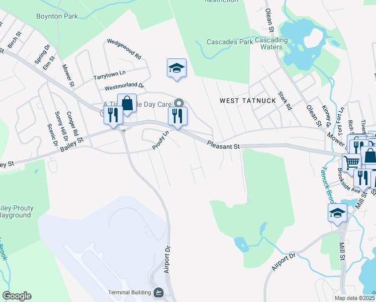 map of restaurants, bars, coffee shops, grocery stores, and more near 63 Rockrimmon Road in Worcester