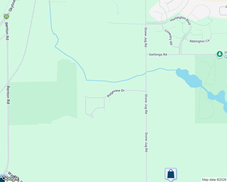 map of restaurants, bars, coffee shops, grocery stores, and more near Ridgeview Drive in Battle Creek