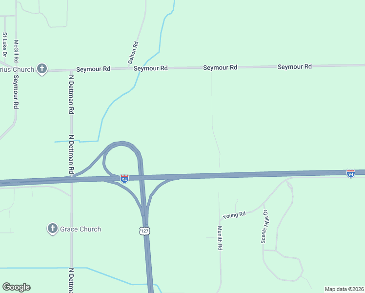 map of restaurants, bars, coffee shops, grocery stores, and more near 1460 Munith Road in Jackson