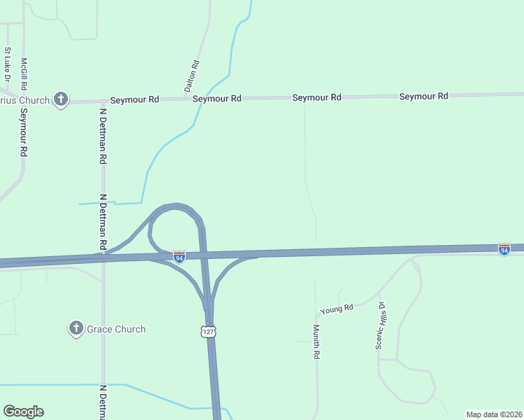 map of restaurants, bars, coffee shops, grocery stores, and more near 1460 Munith Road in Jackson