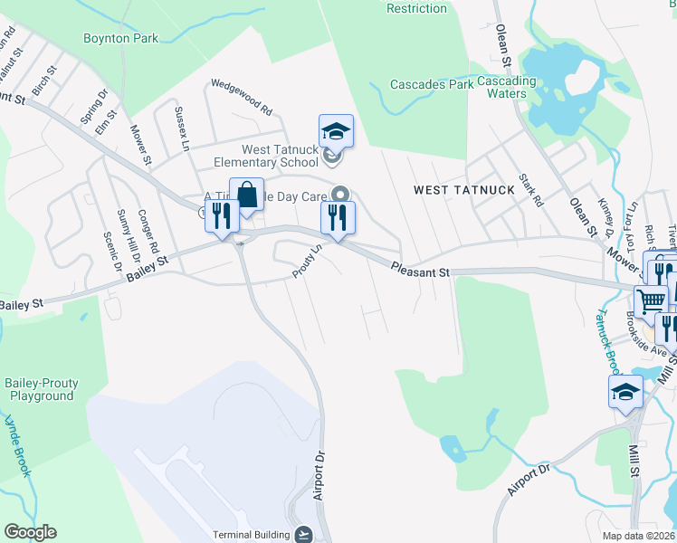 map of restaurants, bars, coffee shops, grocery stores, and more near 24 Rockrimmon Road in Worcester