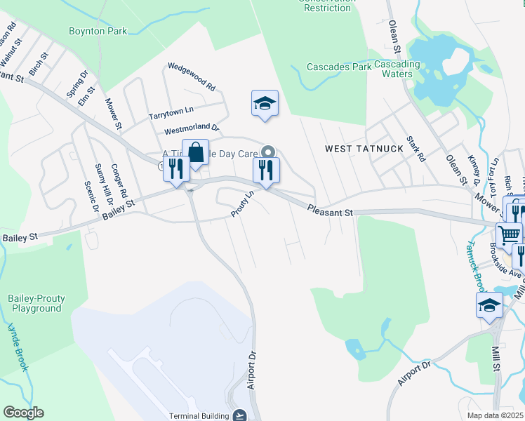 map of restaurants, bars, coffee shops, grocery stores, and more near 24 Rockrimmon Road in Worcester