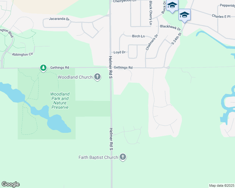 map of restaurants, bars, coffee shops, grocery stores, and more near 14316 Helmer Road South in Battle Creek