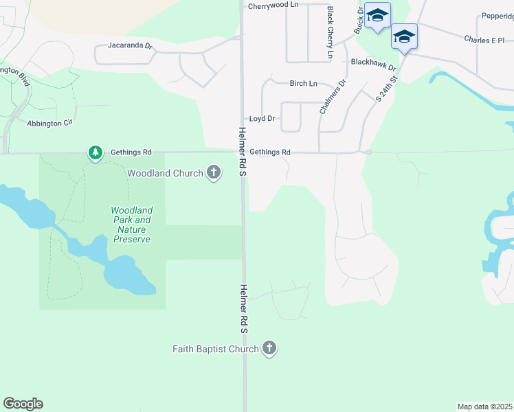 map of restaurants, bars, coffee shops, grocery stores, and more near 14316 Helmer Road South in Battle Creek