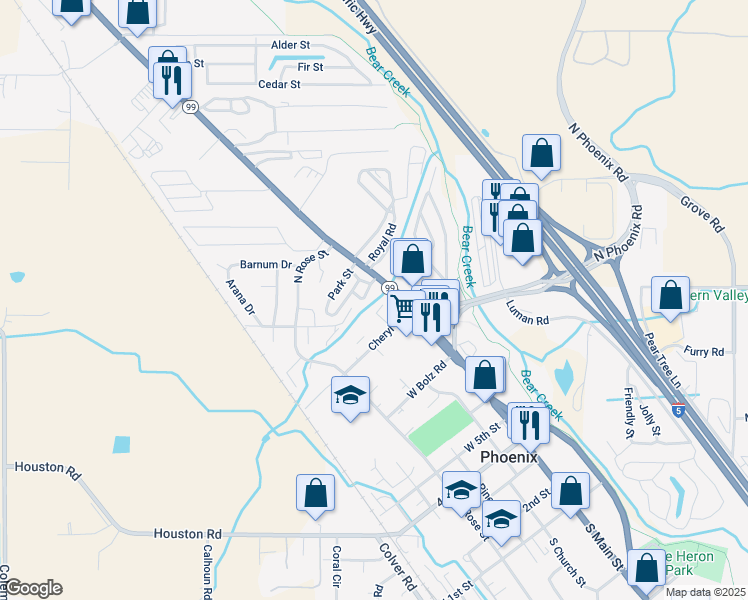 map of restaurants, bars, coffee shops, grocery stores, and more near 50 42nd Street in Phoenix