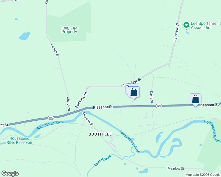 map of restaurants, bars, coffee shops, grocery stores, and more near 767-1199 Fairview Street in Lee
