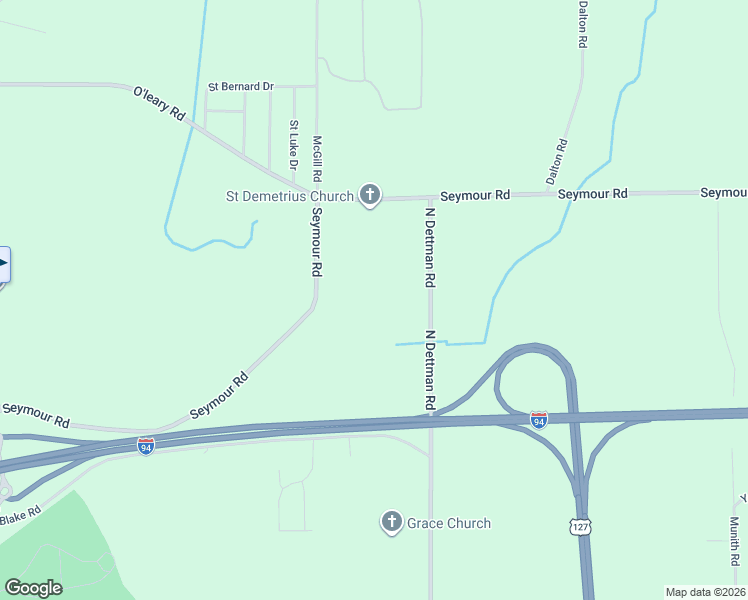map of restaurants, bars, coffee shops, grocery stores, and more near 3215 Seymour Road in Jackson