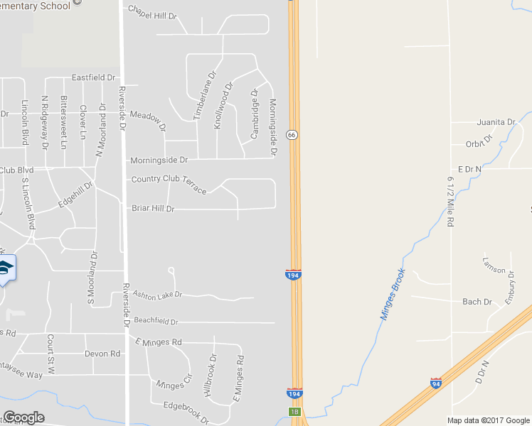 map of restaurants, bars, coffee shops, grocery stores, and more near 330 Briar Hill Drive in Battle Creek