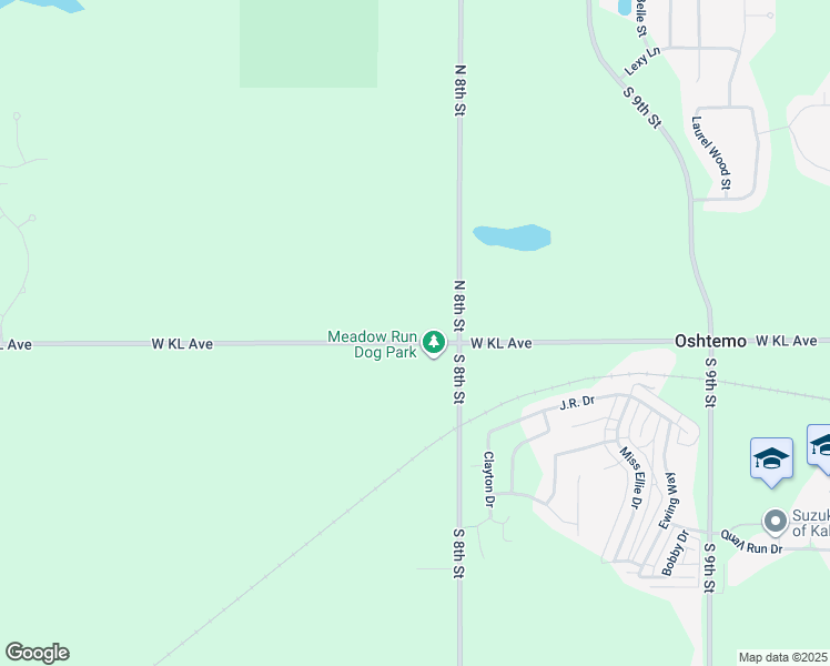 map of restaurants, bars, coffee shops, grocery stores, and more near 7086 West Kl Avenue in Kalamazoo