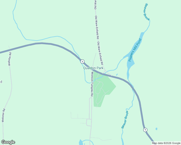 map of restaurants, bars, coffee shops, grocery stores, and more near 1 Monson Turnpike Road in Ware