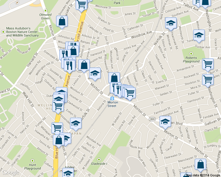 map of restaurants, bars, coffee shops, grocery stores, and more near 31 Hannon Street in Boston