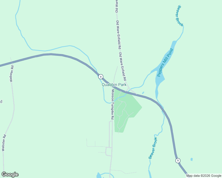 map of restaurants, bars, coffee shops, grocery stores, and more near 1 Monson Turnpike Road in Ware