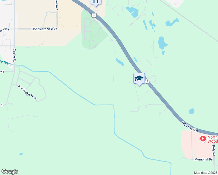 map of restaurants, bars, coffee shops, grocery stores, and more near 2650 Bridge Lane in Woodstock
