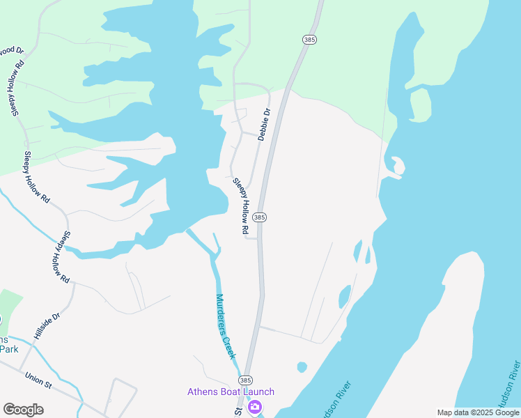 map of restaurants, bars, coffee shops, grocery stores, and more near Highway 385 in Athens