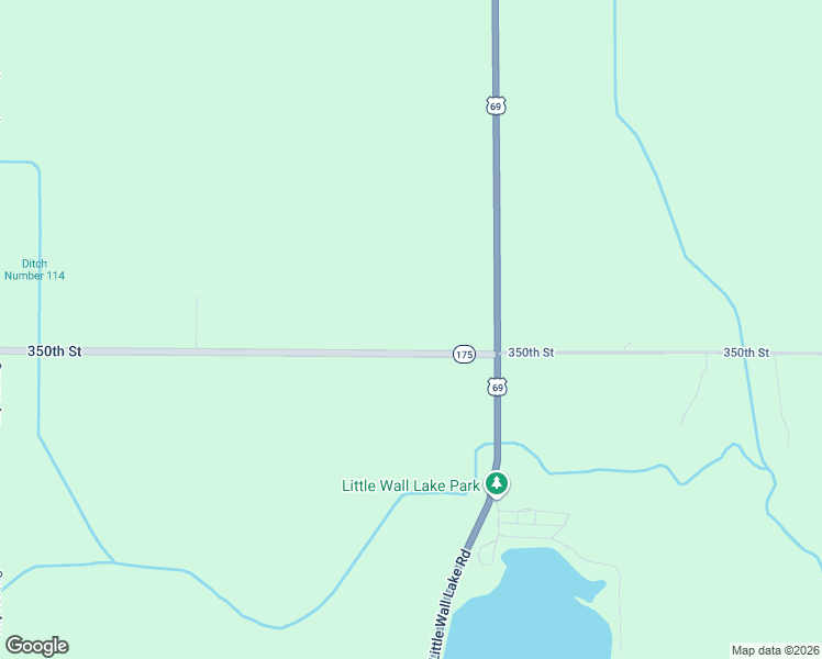 map of restaurants, bars, coffee shops, grocery stores, and more near 2682 350th Street in Jewell