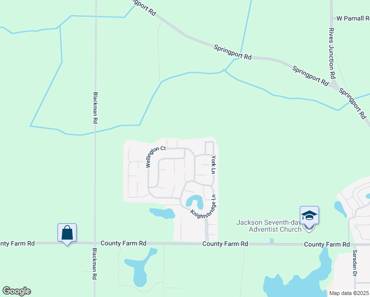 map of restaurants, bars, coffee shops, grocery stores, and more near 4154 Wellington in Jackson