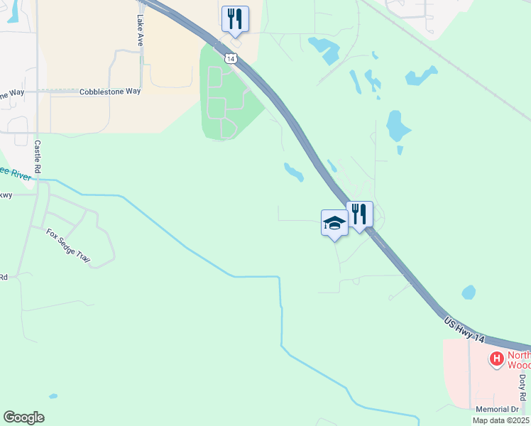 map of restaurants, bars, coffee shops, grocery stores, and more near 8 Galaxy Way in Woodstock