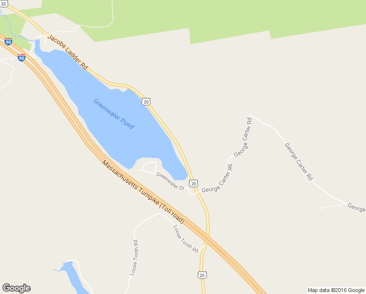 map of restaurants, bars, coffee shops, grocery stores, and more near 3512 Jacobs Ladder Road in Becket