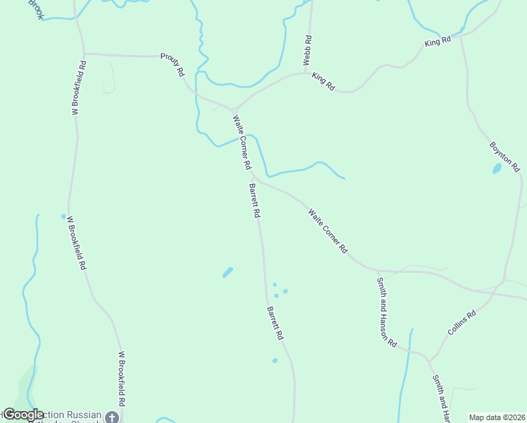 map of restaurants, bars, coffee shops, grocery stores, and more near 4 Barrett Road in North Brookfield