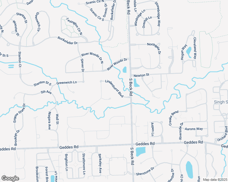 map of restaurants, bars, coffee shops, grocery stores, and more near 47625 Lindenhurst Blvd in Canton