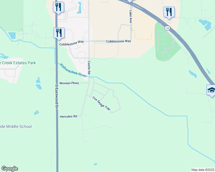 map of restaurants, bars, coffee shops, grocery stores, and more near 1503 Cord Grass Trail in Woodstock