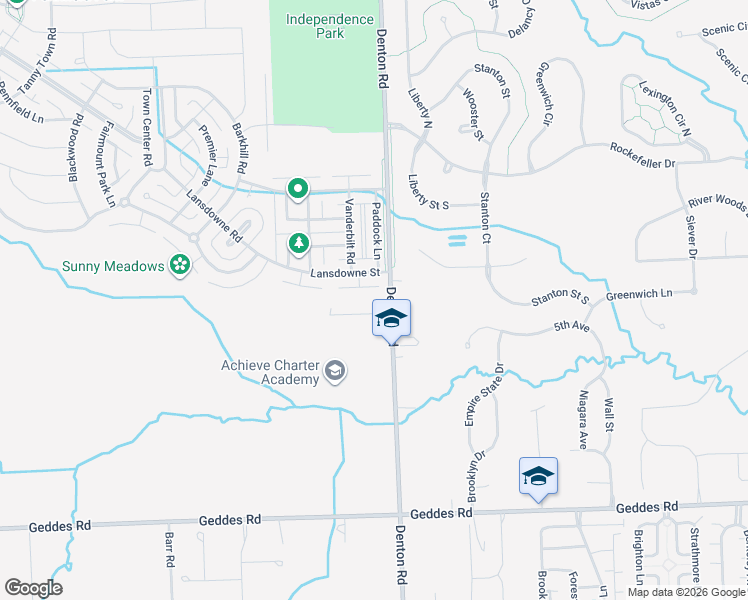 map of restaurants, bars, coffee shops, grocery stores, and more near 49761 Courtyard Lane in Canton