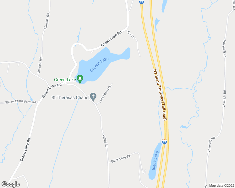 map of restaurants, bars, coffee shops, grocery stores, and more near 85 Lake Forest Drive in Catskill