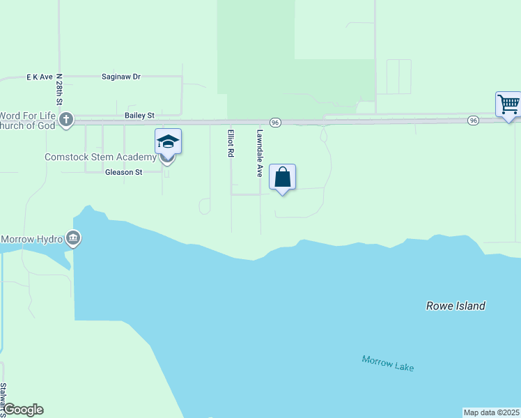 map of restaurants, bars, coffee shops, grocery stores, and more near 431 Lawndale Avenue in Galesburg