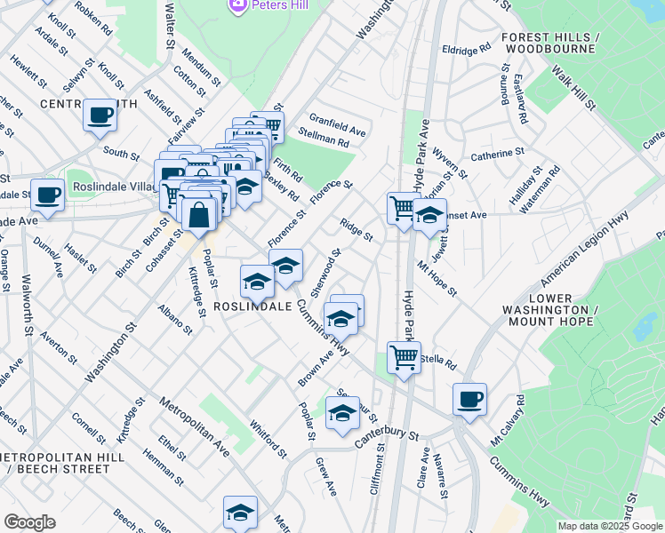 map of restaurants, bars, coffee shops, grocery stores, and more near 37 Prospect Avenue in Boston