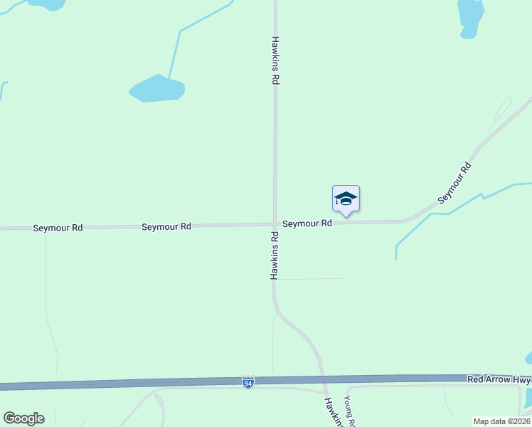 map of restaurants, bars, coffee shops, grocery stores, and more near 4598 Seymour Road in Jackson